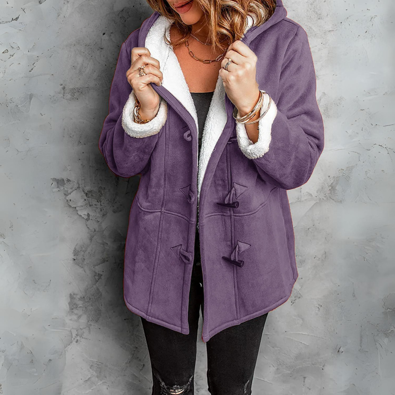 Sibylle | weicher Mantel mit Sherpafutter