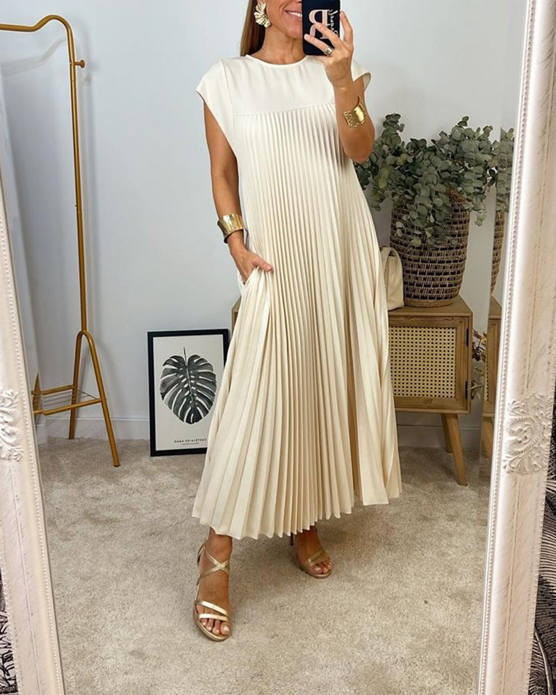 Romy | Elegantes Kleid mit Rundhalsausschnitt