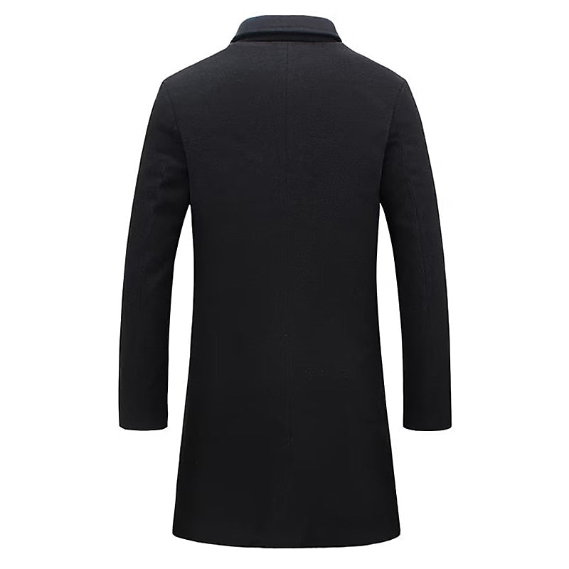 Raimund | Eleganter langer Wollmantel