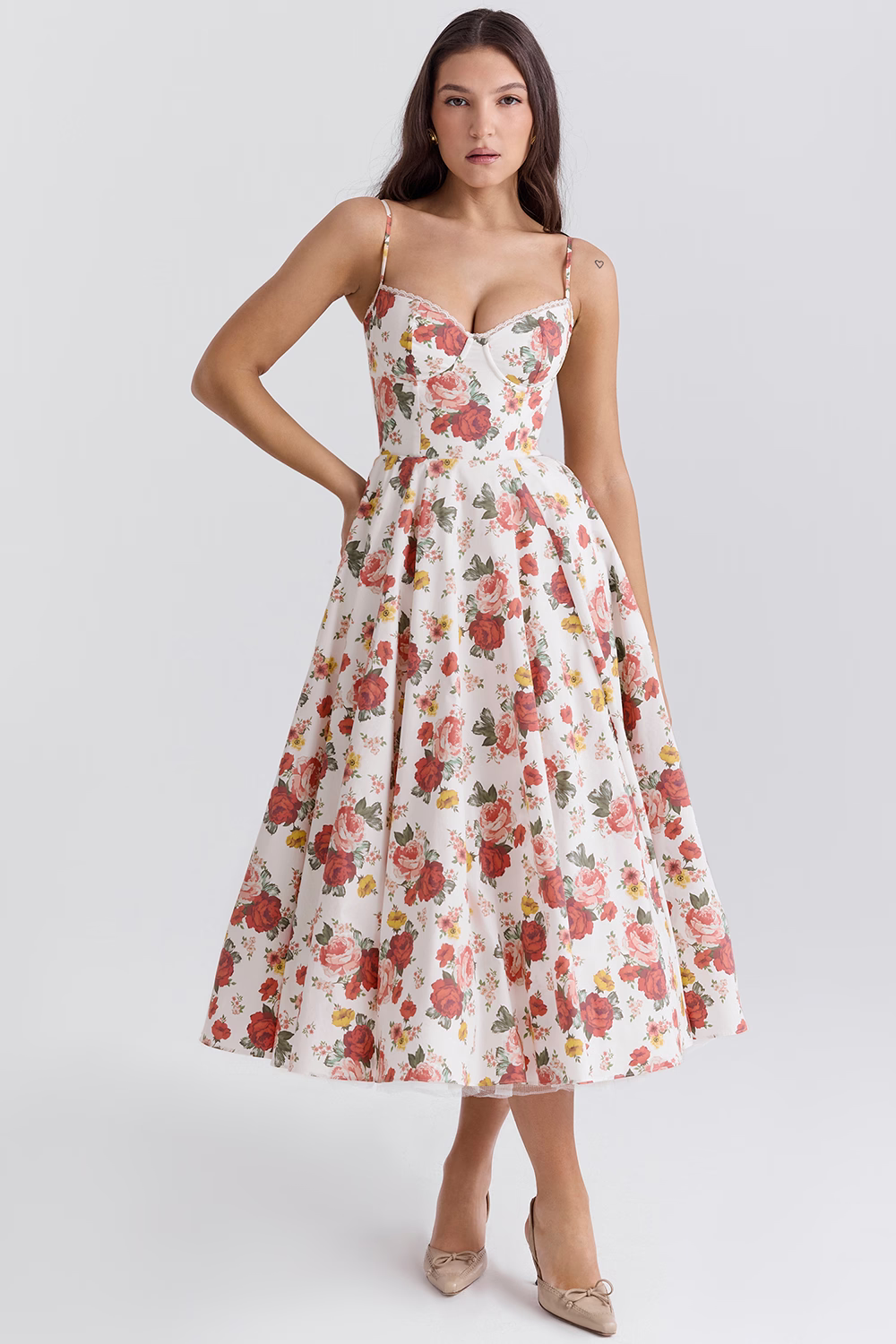 Isabelle | Elegantes Schlankmachendes Kleid