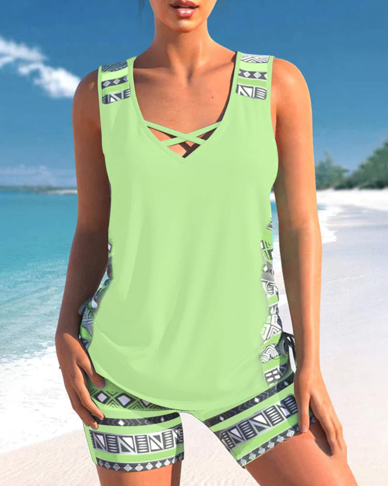 Olivia | Trendy Tankini Badeanzug