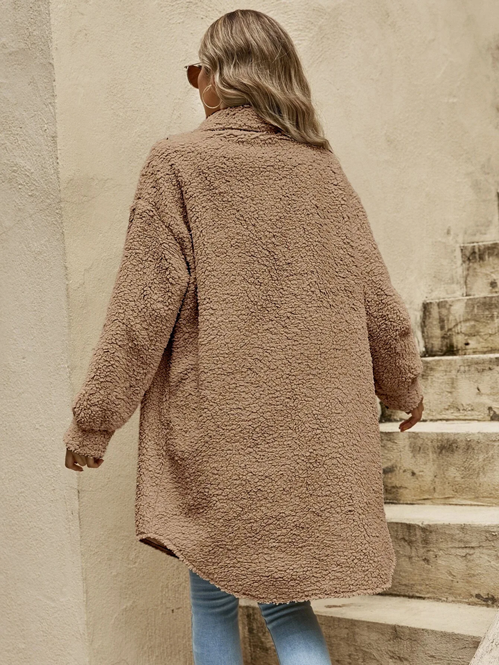 Haley | Bequemer langer Wollstrickjacke