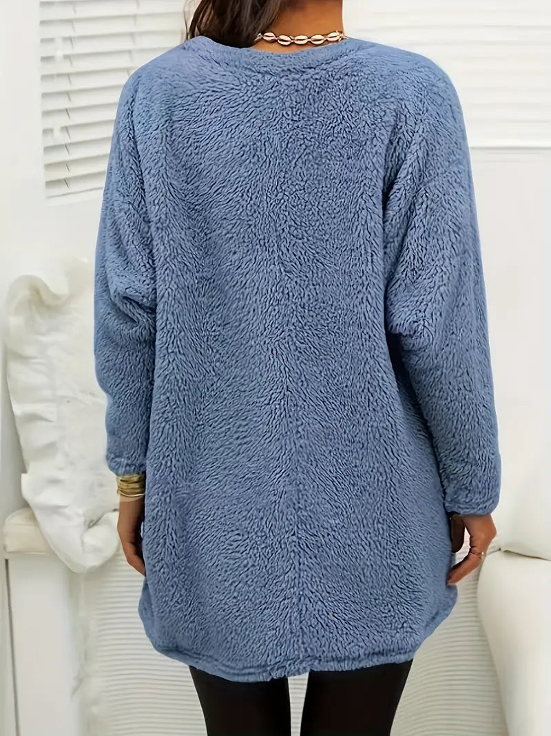 Elfrieda | Kuscheliger Fleecepulli