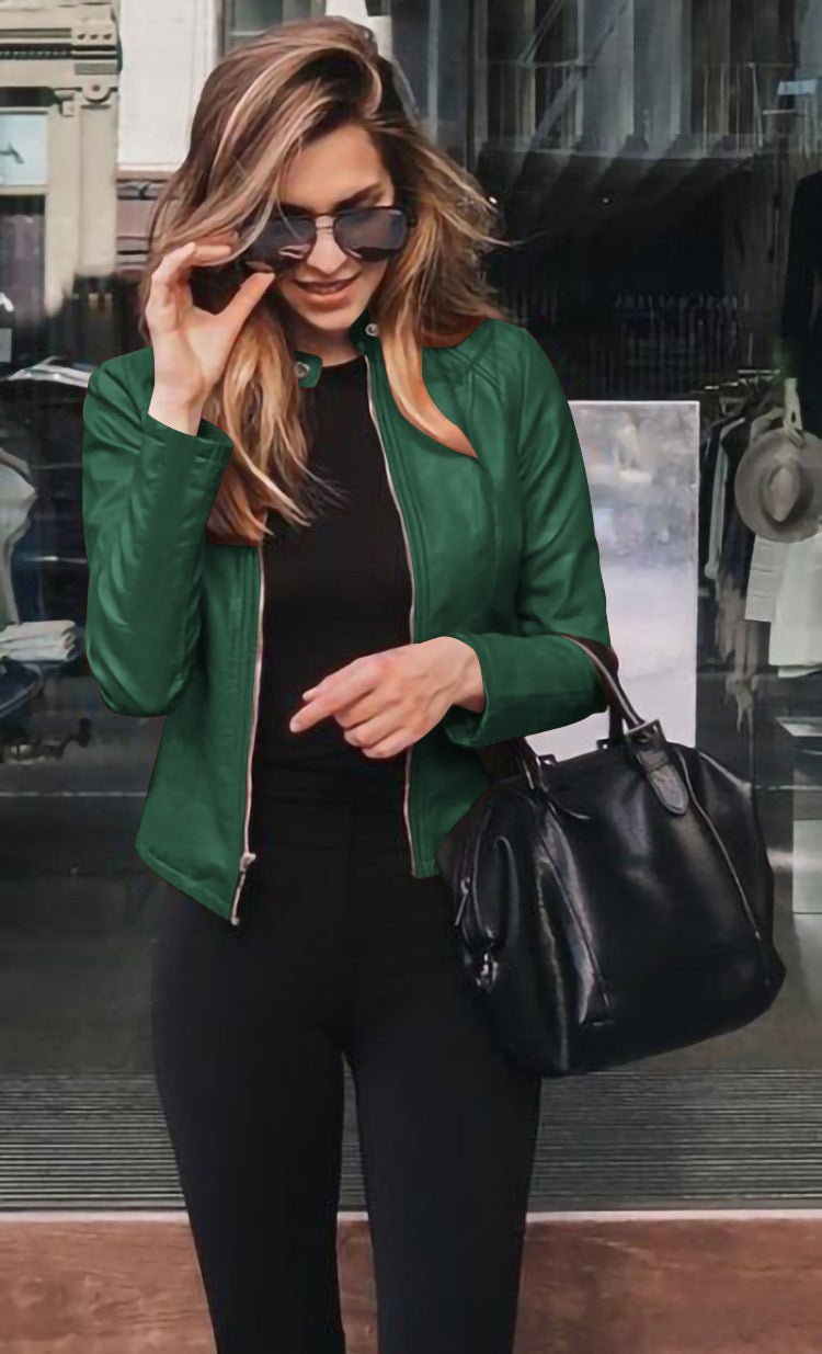 Sophie |  Floriluxe Slim Fit Eco-Lederjacke