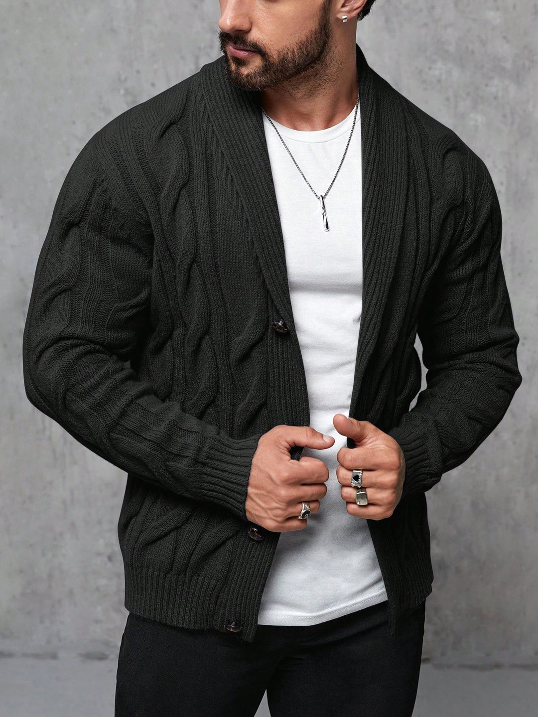 Harald | Grobstrick-Strickjacke