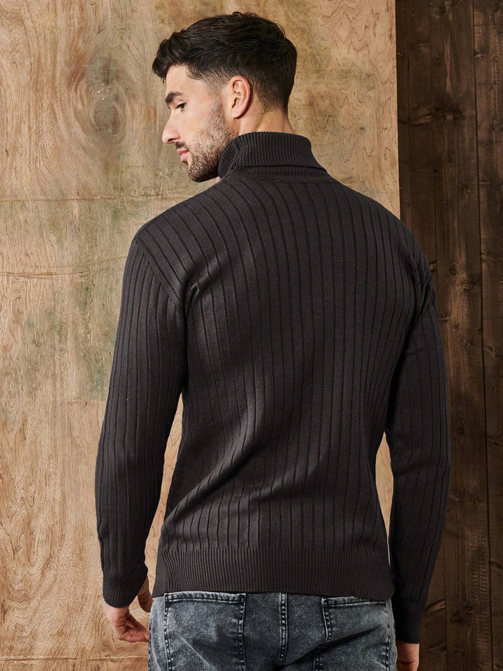 Gereon | Rollkragenpullover mit Rippstrick