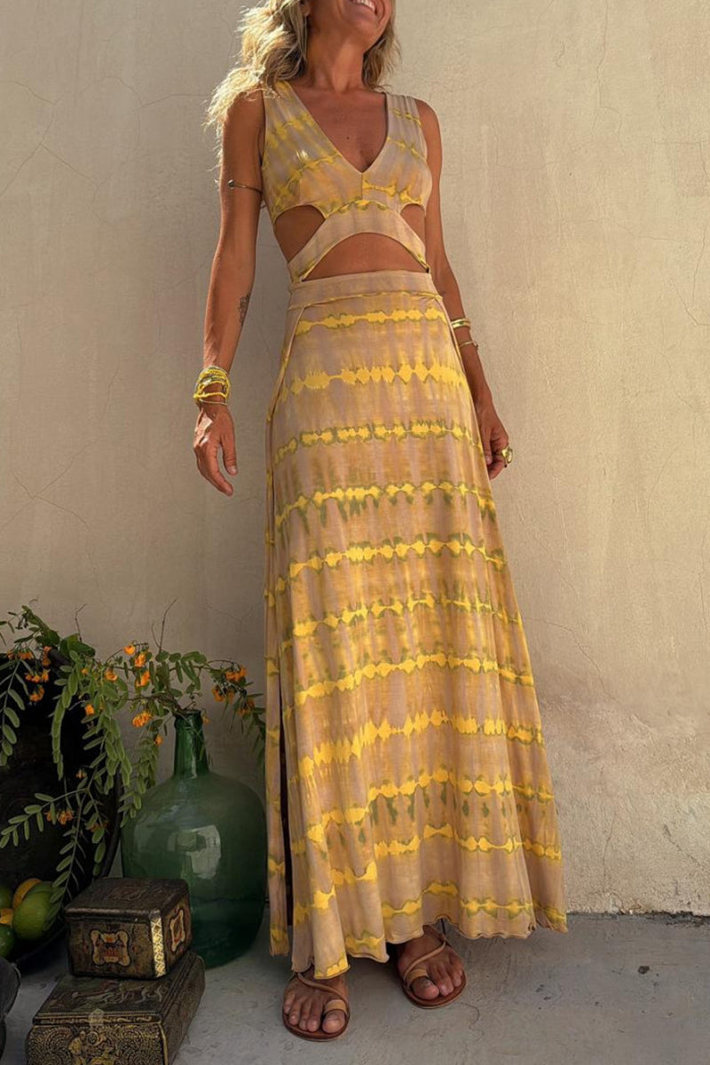 Lisa | Stretchkleid mit Ausschnitt und Schlitz