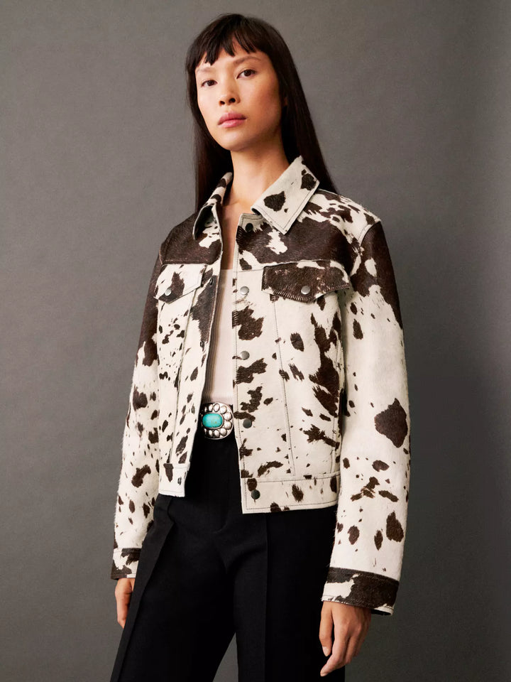 Janine | Elegante Jacke im Milchkuh-Stil