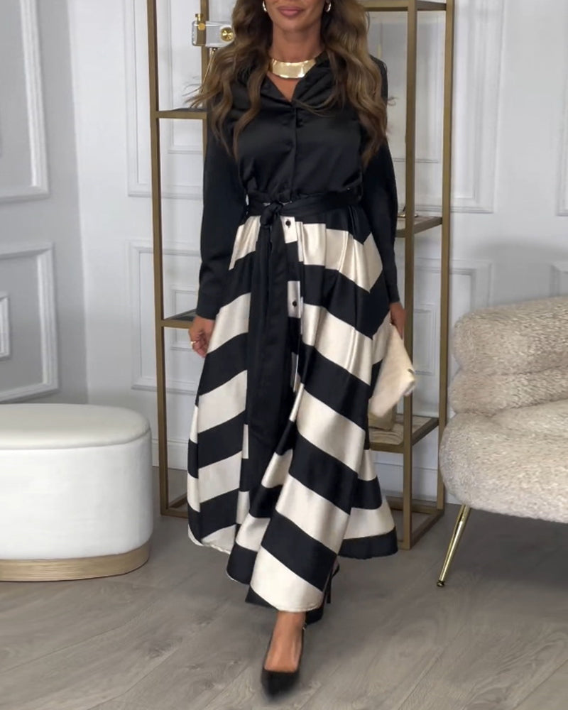 Sophie | Gestreiftes Kleid „Elegance“