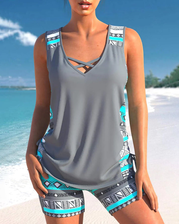 Olivia | Trendy Tankini Badeanzug