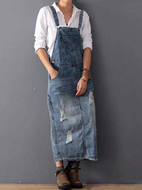 Alina | Denim-Overallkleid