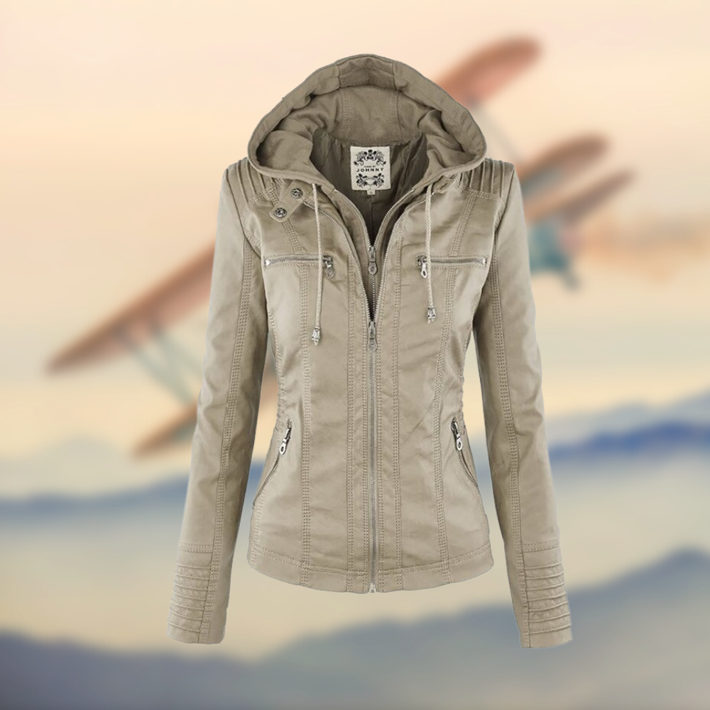 Xaveria | Vintage-inspirierte Lederjacke