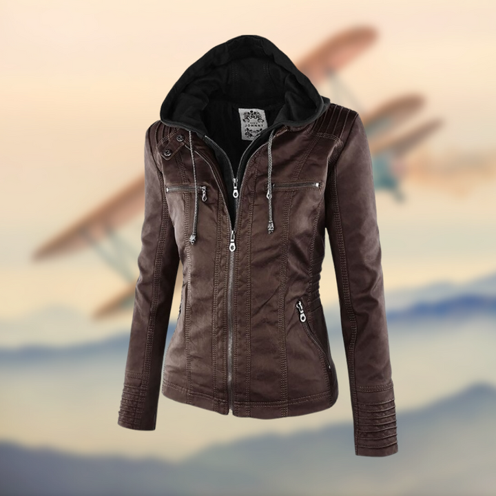 Xaveria | Vintage-inspirierte Lederjacke