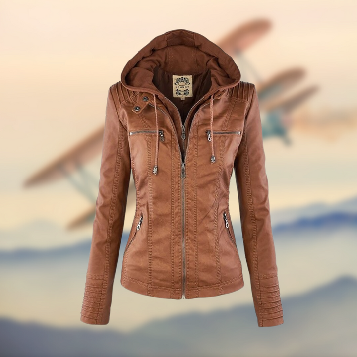 Xaveria | Vintage-inspirierte Lederjacke
