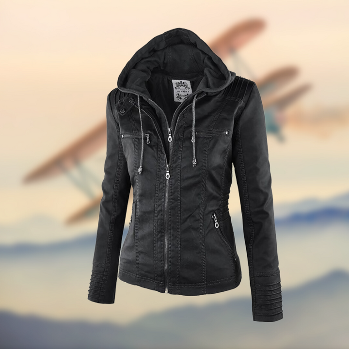 Xaveria | Vintage-inspirierte Lederjacke