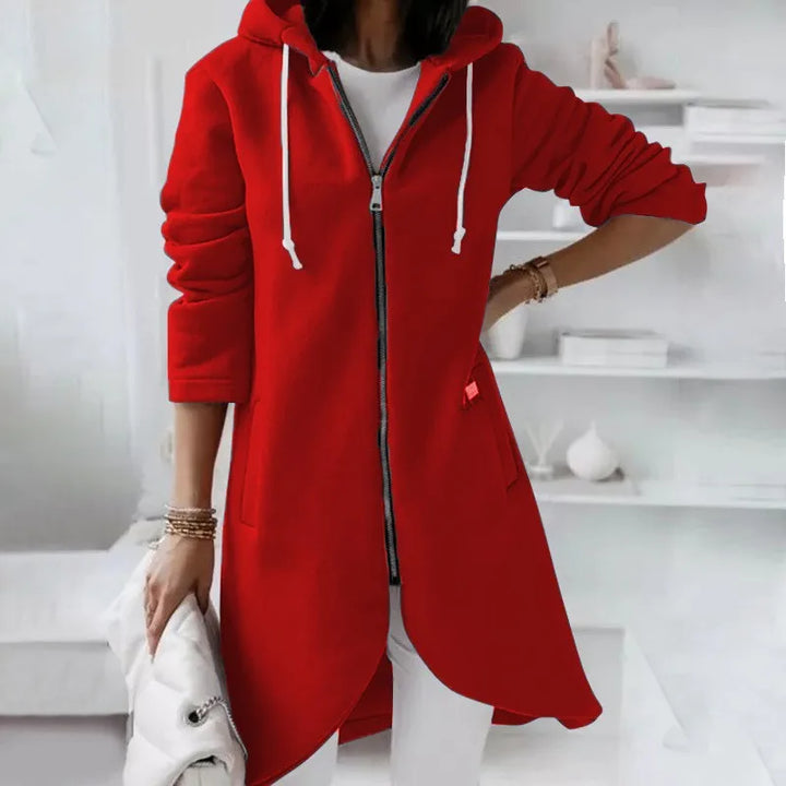 Sandra | Langärmelige Strickjacke mit Reißverschluss