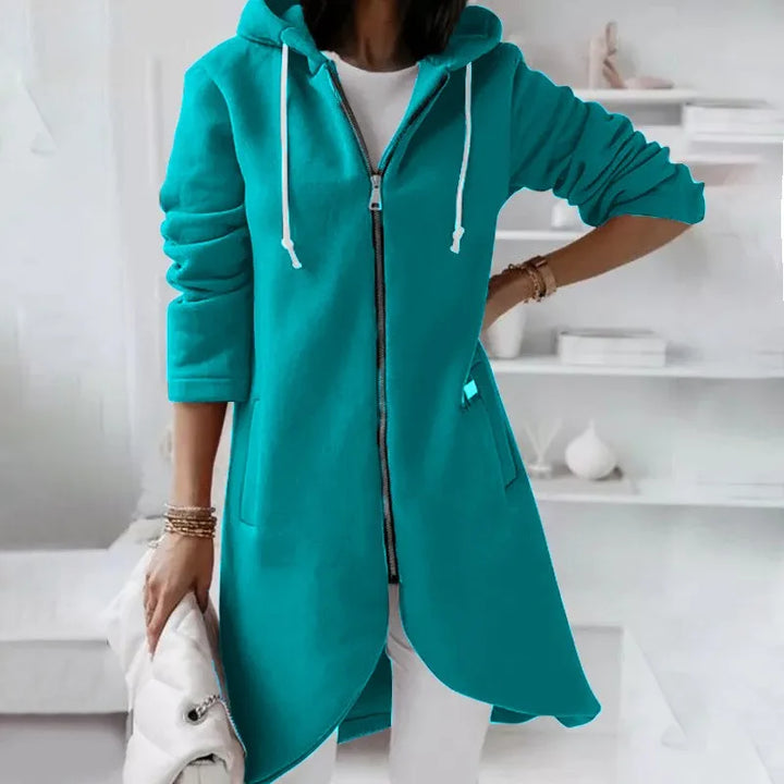 Sandra | Langärmelige Strickjacke mit Reißverschluss