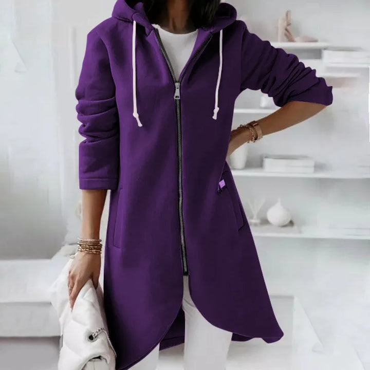 Sandra | Langärmelige Strickjacke mit Reißverschluss