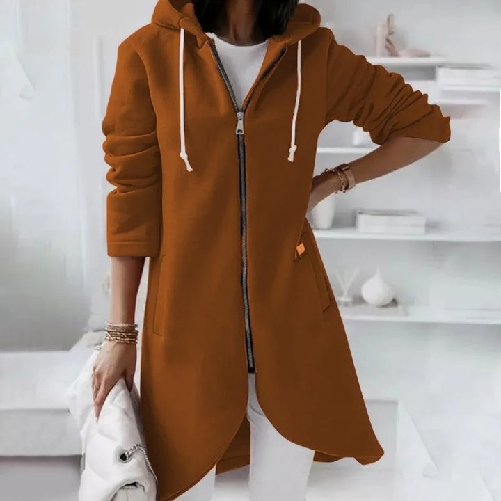 Sandra | Langärmelige Strickjacke mit Reißverschluss