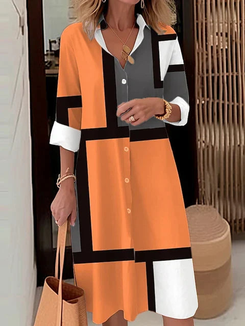 Nora Eleganz: Schickes geknöpftes Kleid