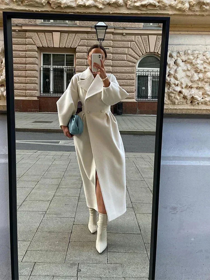 Nadja  | Mantel mit Puffärmeln und Revers