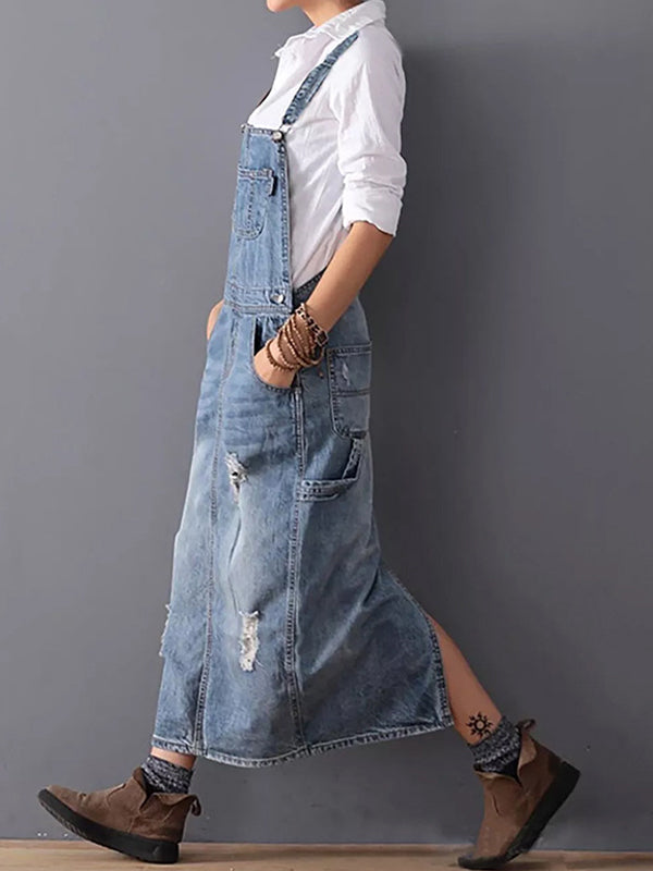 Alina | Denim-Overallkleid