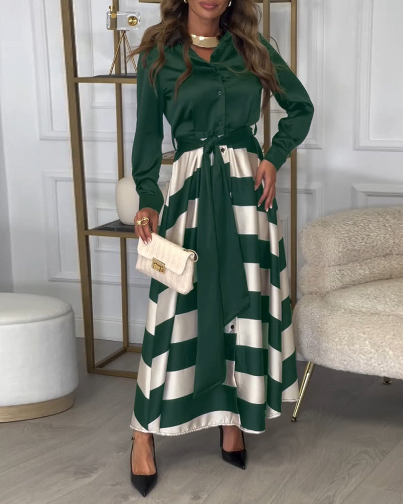 Sophie | Gestreiftes Kleid „Elegance“