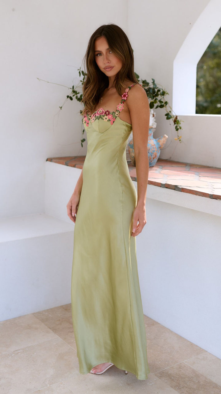 Julia | Maxikleid mit Blumendetail