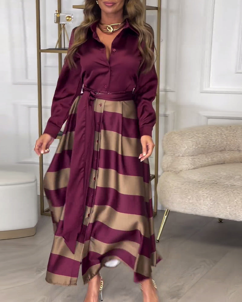 Sophie | Gestreiftes Kleid „Elegance“
