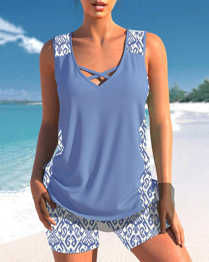 Olivia | Trendy Tankini Badeanzug
