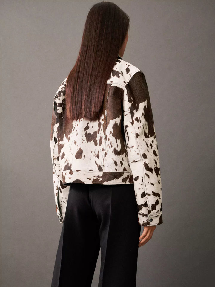 Janine | Elegante Jacke im Milchkuh-Stil