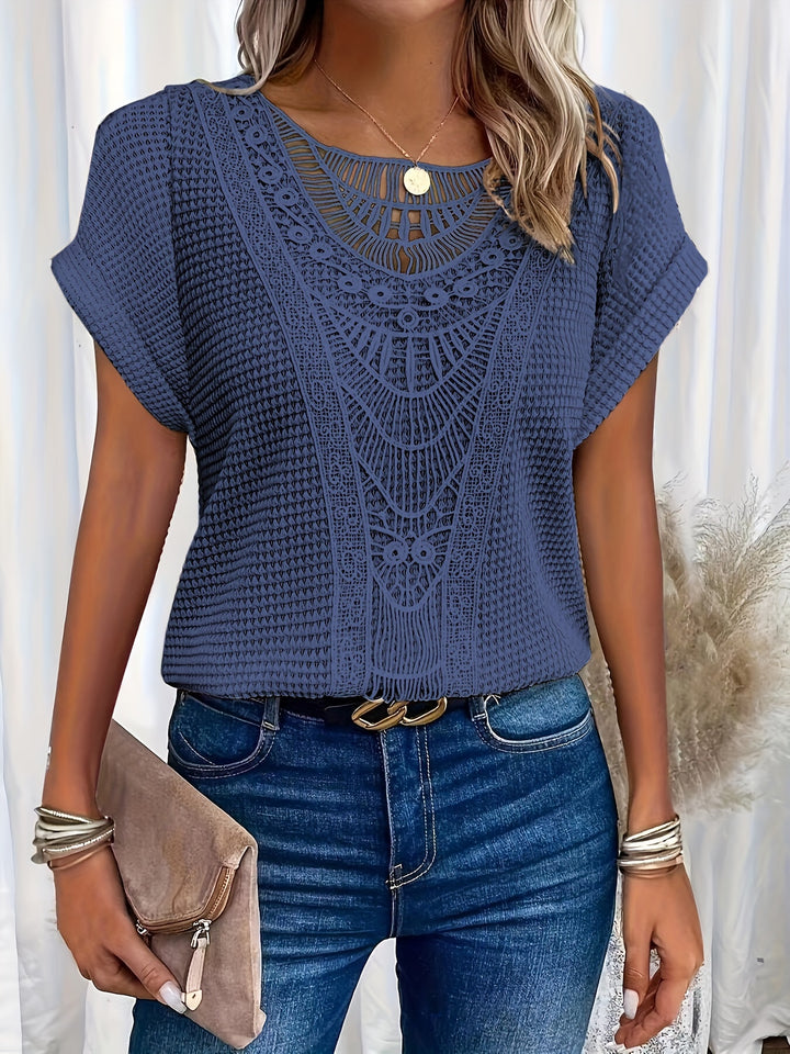 Tara | Elegantes handgestricktes Sommertop