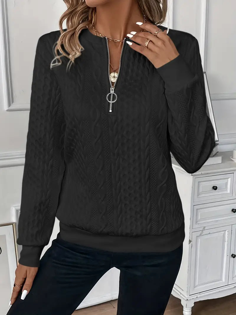 Jasmin | Pullover mit Reißverschluss