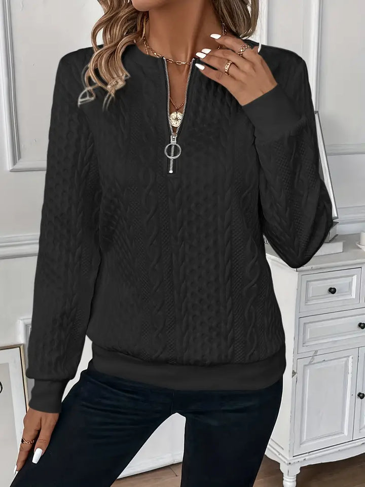 Jasmin | Pullover mit Reißverschluss