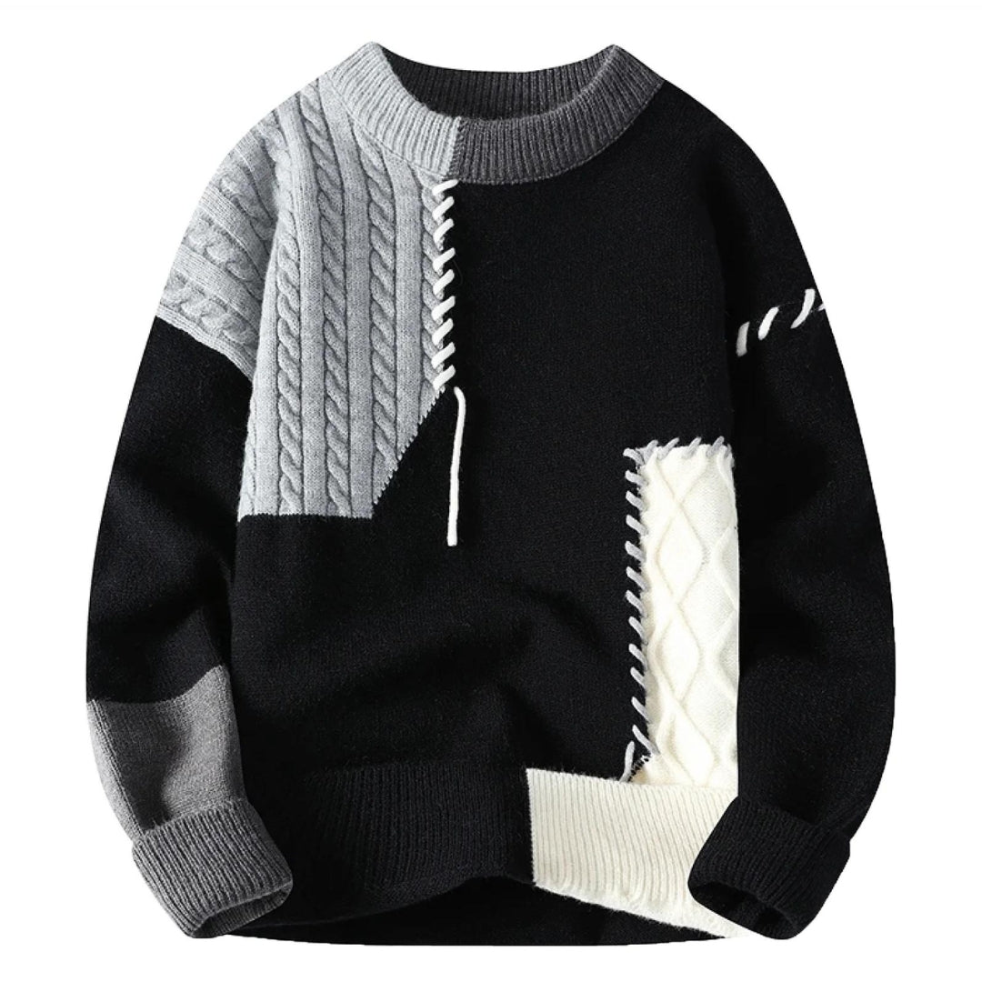 Sandro | Gemütlicher Patchwork-Pullover