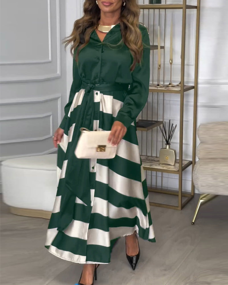 Sophie | Gestreiftes Kleid „Elegance“