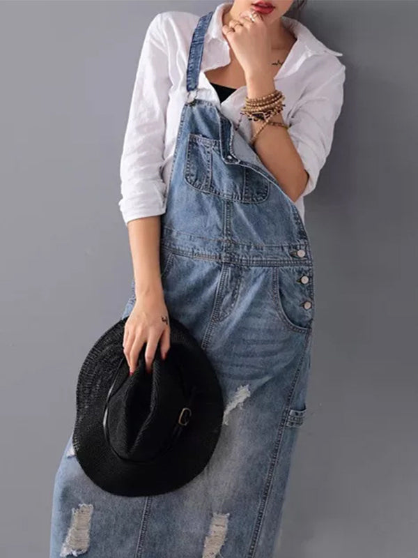 Alina | Denim-Overallkleid