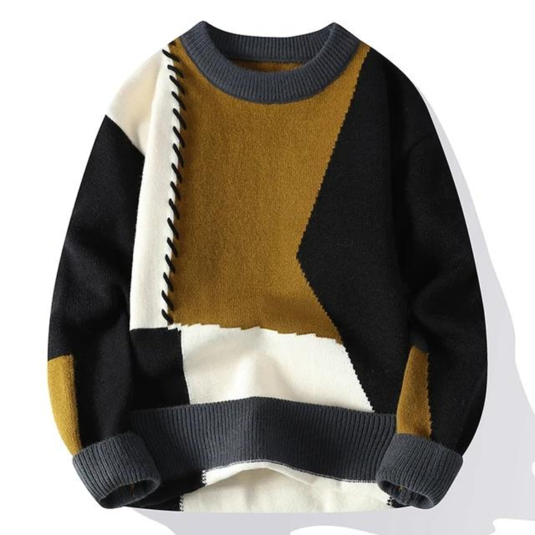 Sandro | Gemütlicher Patchwork-Pullover
