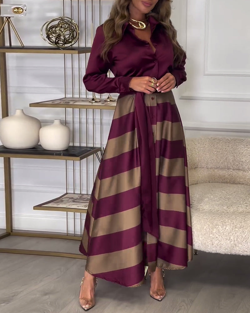 Sophie | Gestreiftes Kleid „Elegance“
