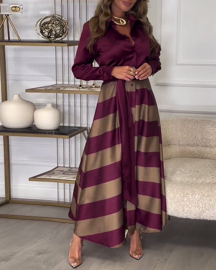 Sophie | Gestreiftes Kleid „Elegance“