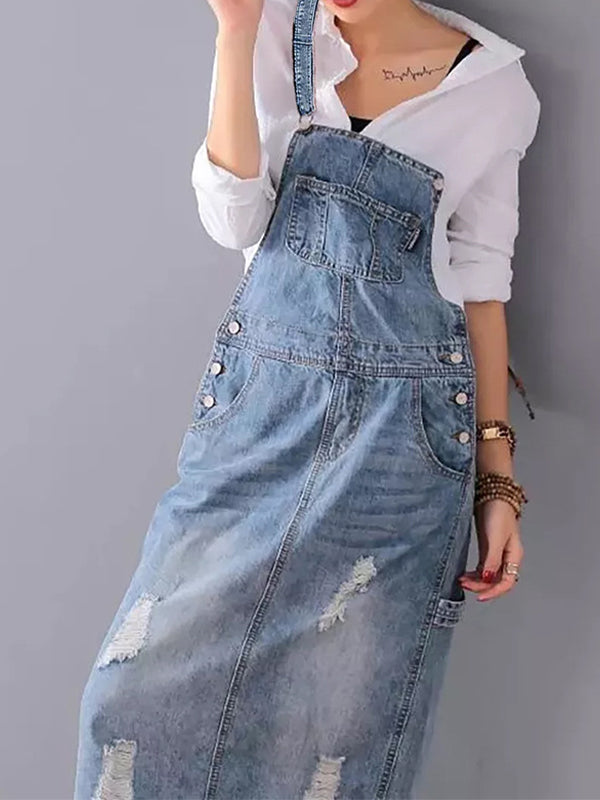 Alina | Denim-Overallkleid