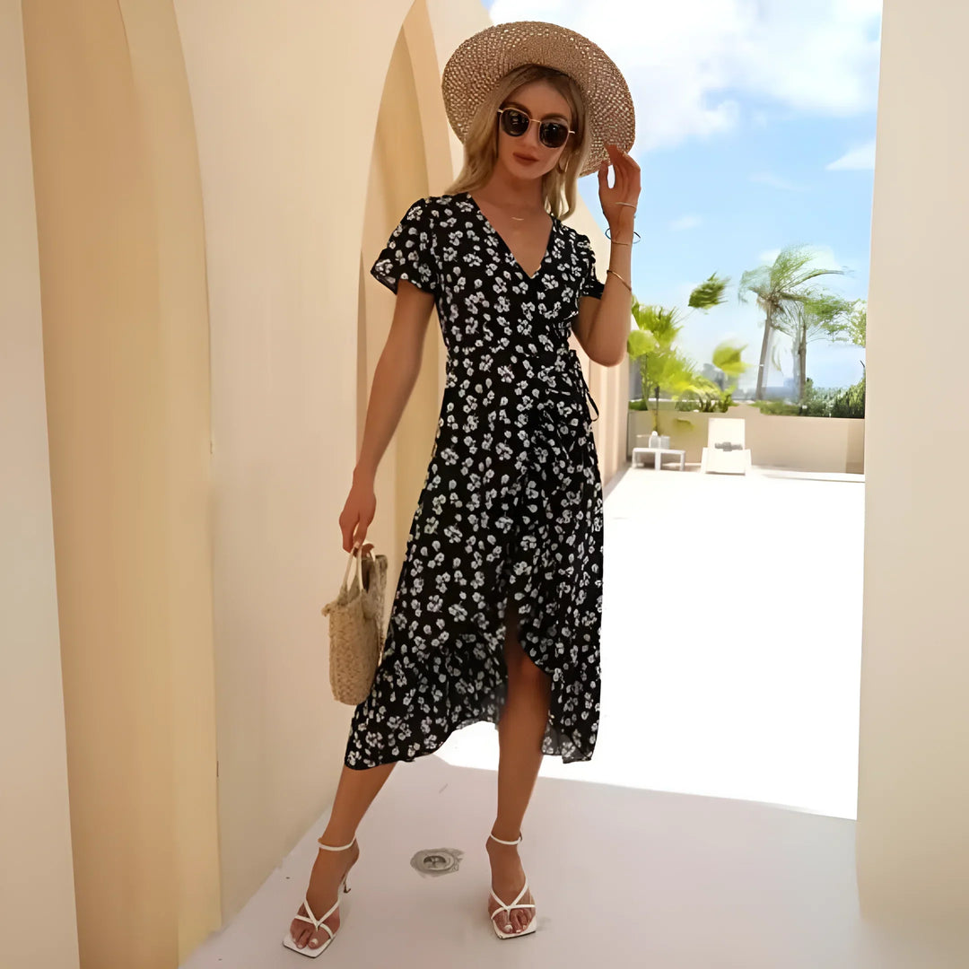 Alina |  Stilvolles geblümtes Kleid
