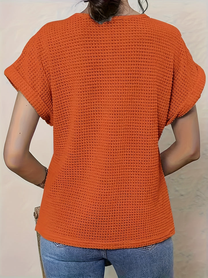 Tara | Elegantes handgestricktes Sommertop