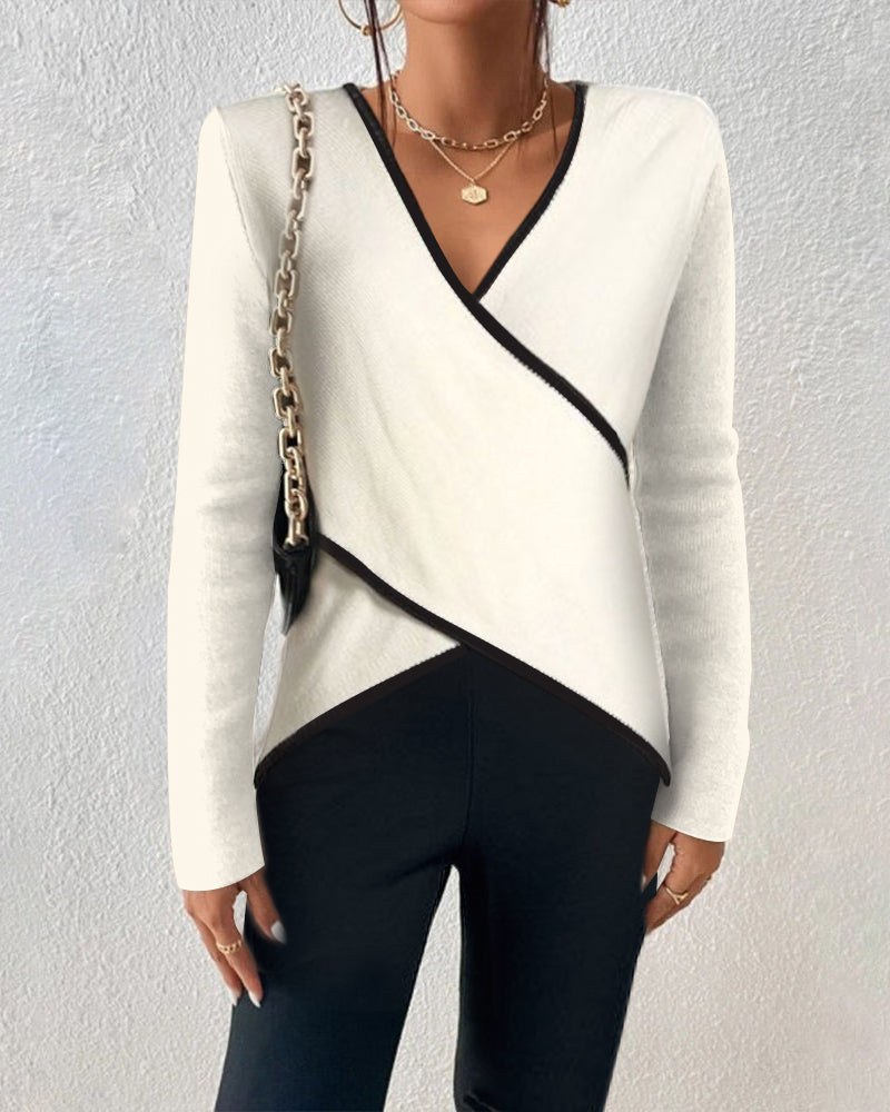 Iris | Eleganter Pullover mit V-Ausschnitt