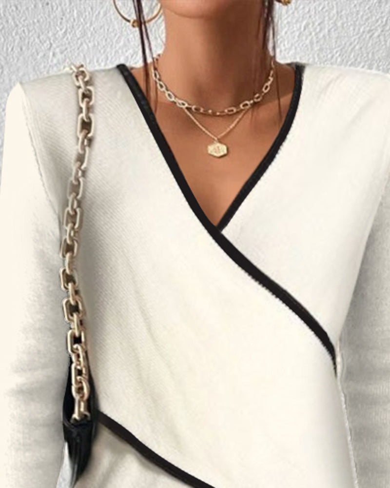 Iris | Eleganter Pullover mit V-Ausschnitt
