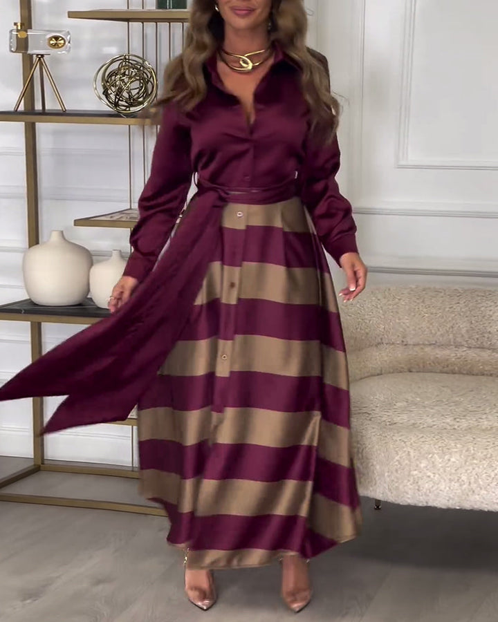Sophie | Gestreiftes Kleid „Elegance“