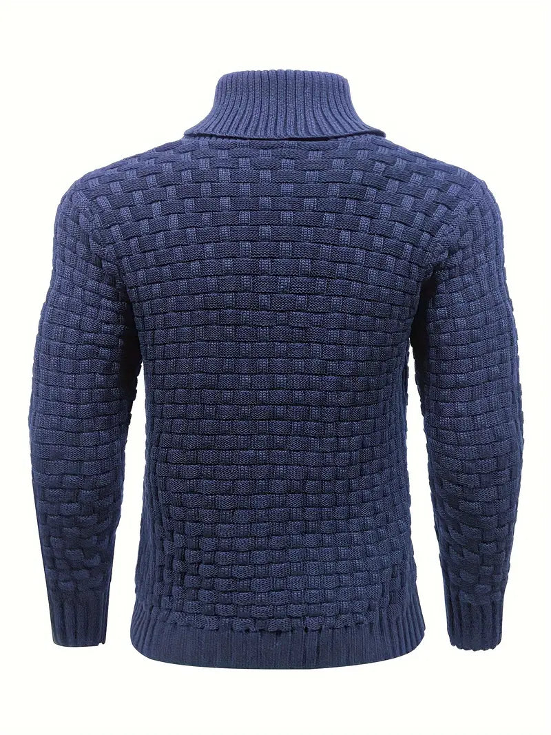 Immanuel | Grobstrick-Pullover mit Knopfleiste