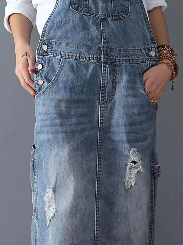 Alina | Denim-Overallkleid