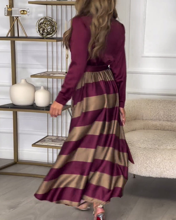 Sophie | Gestreiftes Kleid „Elegance“