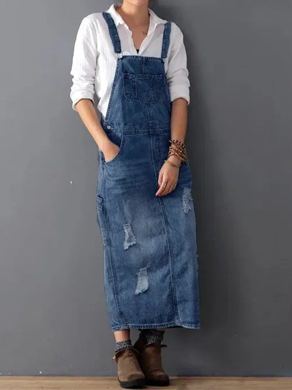 Alina | Denim-Overallkleid